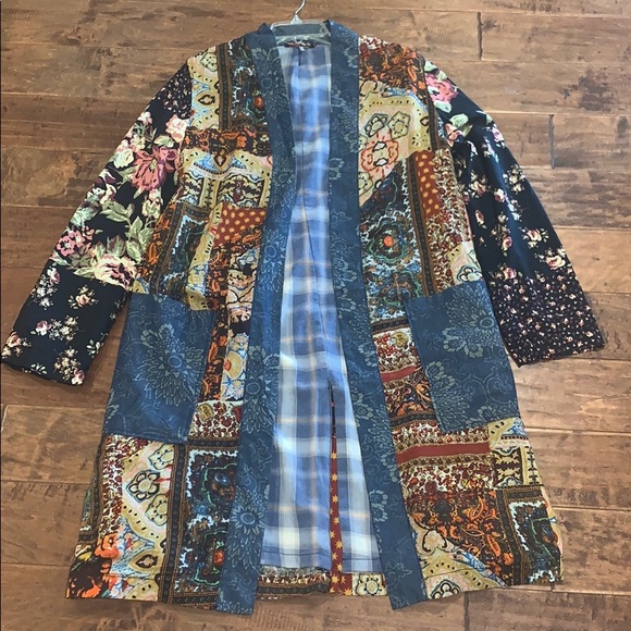 Free People Jackets & Blazers - Free People Patchwork Kimono